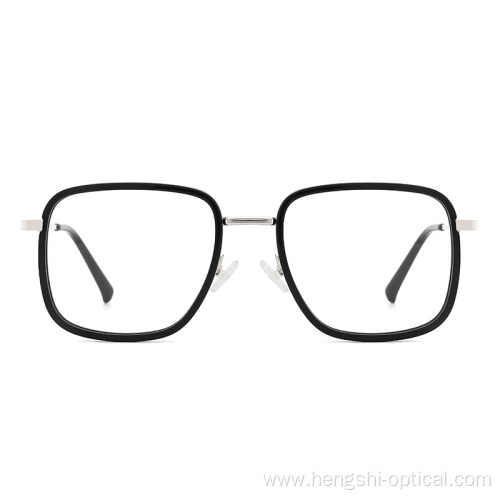 European Comfortable Acetate Metal Combined Eyewear Frames For Unisex